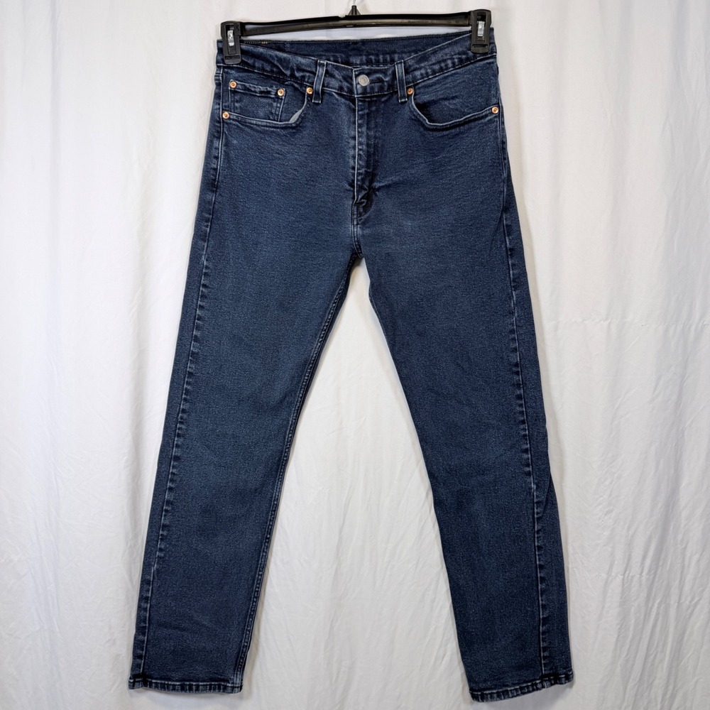 Levi's Jeans 505 Regular Fit Dark Wash Blue Straight Leg W34 L32